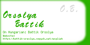 orsolya battik business card